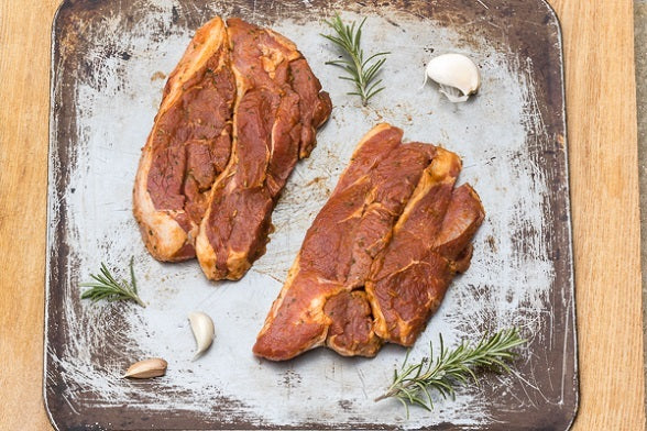 Lamb Leg Steak (Rosemary & Garlic)